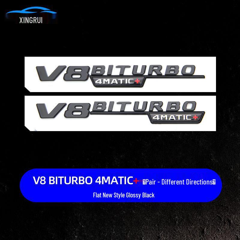Mercedes E63S/C63S V8 Biturbo 4MATIC+ AMG Black Warrior Tail Badge Emblem Sticker