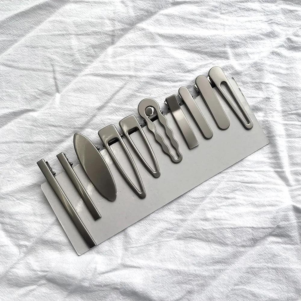 Matte Silver Hairpin 10-Piece Set