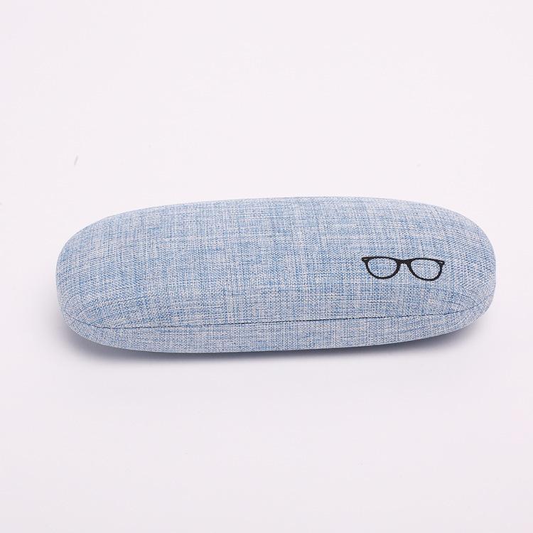 Hard Shells Case Metal Eyeglasses Case Sunglasses Case Linen Fabric For Store In Handbags Outdoor Activities Daily Use