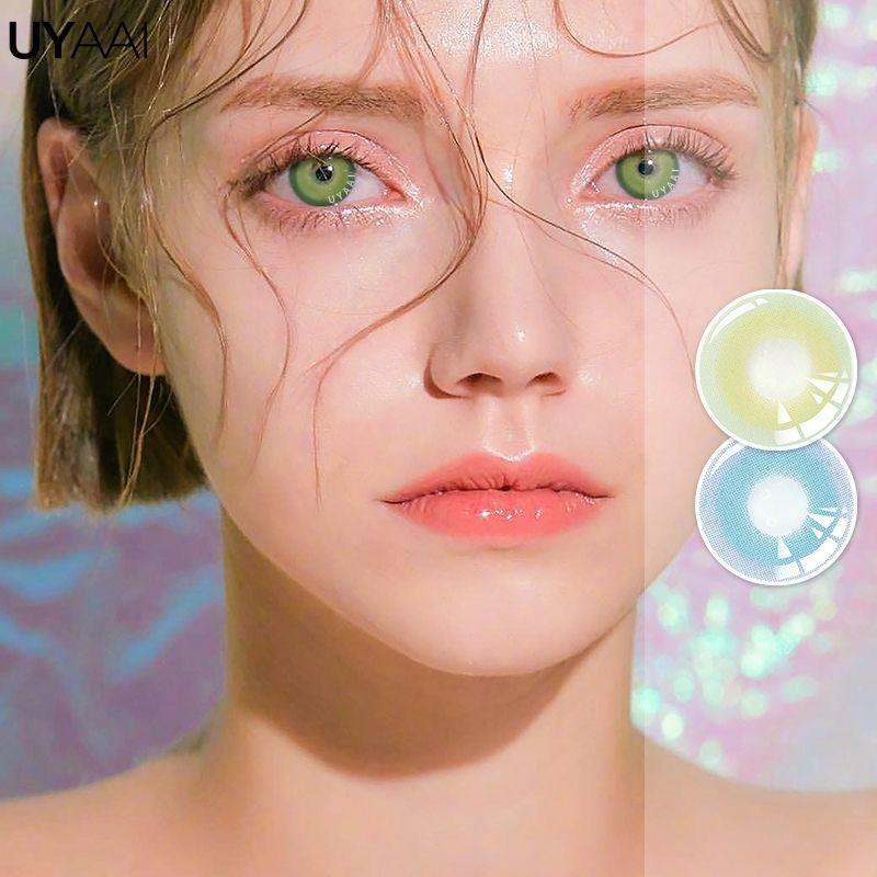 

2 шт./пары цветных контактных линз для глаз. Цветные линзы для глаз. Контактные линзы Пикси. Красивая косметика для учеников. Ежегодно UYAAI.