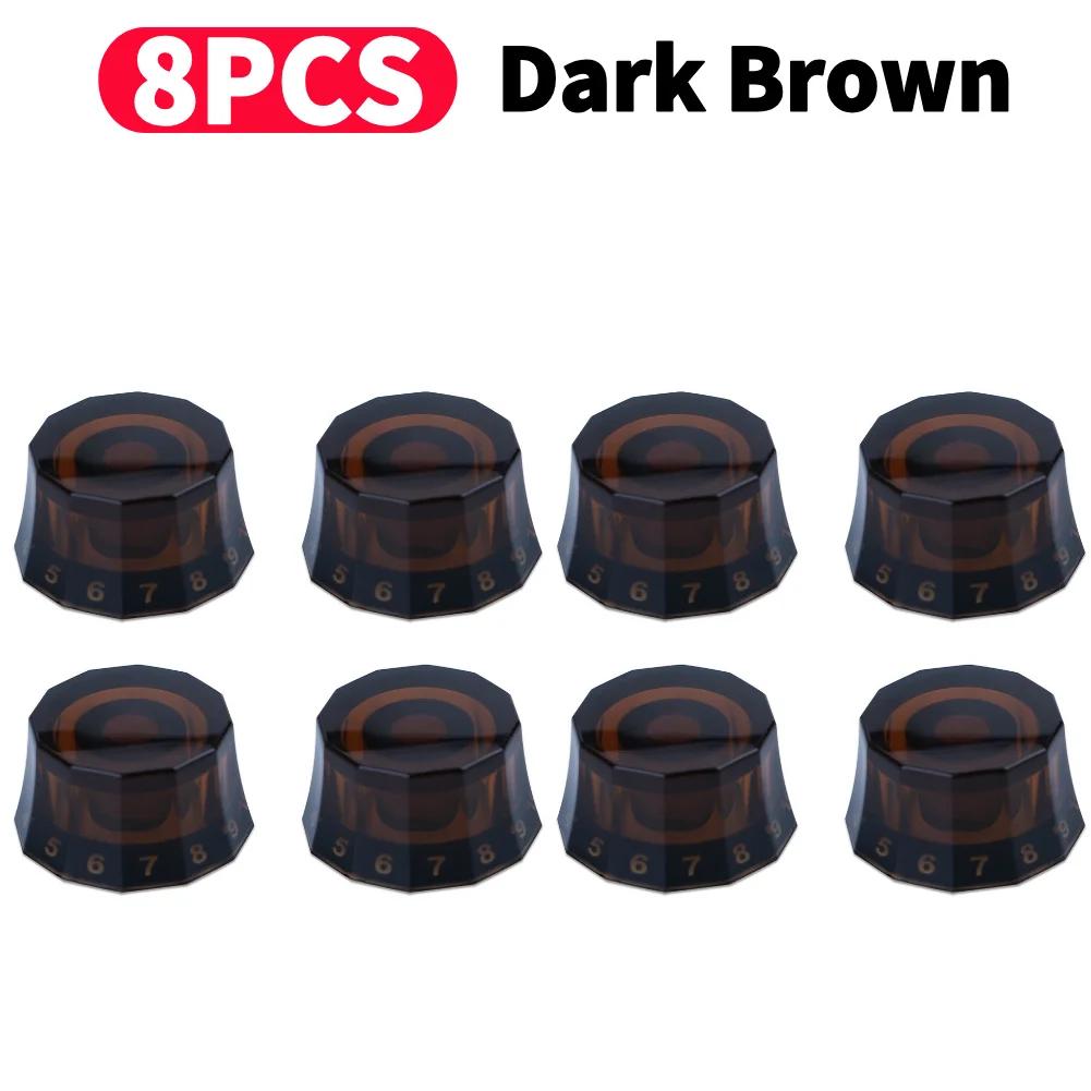 4 Pcs Volume Tone Control Knobs Lampshade Style Electric Guitar Top Hat Knobs Guitar Bell Knobs for Les Paul Guitar Accessories