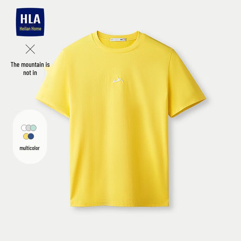 HLA Men s Relaxed Fit Round Neck T-Shirt L