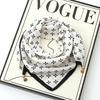 Women's 65" Silk Square Scarf with Magnetic Buckle – Autumn/Winter Print, Fashionable & Versatile Triangle Snood