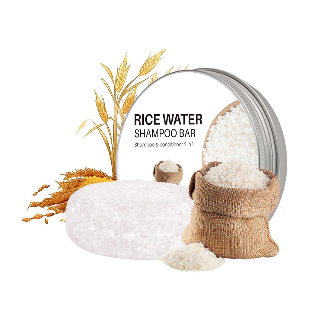 Rice Water Handmade Hair Care Shampoo Bar
