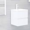 Armoire d'évier avec lavabo intégré  bois d'ingénierie