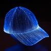 Halloween Large Brim LED Fiber Optic Glowing Baseball Cap, Sport Adjustable Wholesale