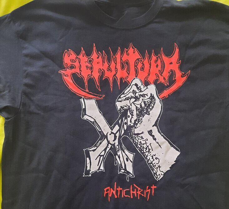 Sepultura, Sepultura Футболка с коротким рукавом Подарок для фаната Все размеры Мужская рубашка KC278 Унисекс Футболка L