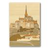 KINOWA "Mont Saint-Michel" Woodcut Original Handmade Kit, World Heritage Site, France, Made in Japan