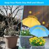 Metal Stake Plant Umbrellas Adjustable Sunshade Umbrella Portable Sun Protection Cover  Flower Pots
