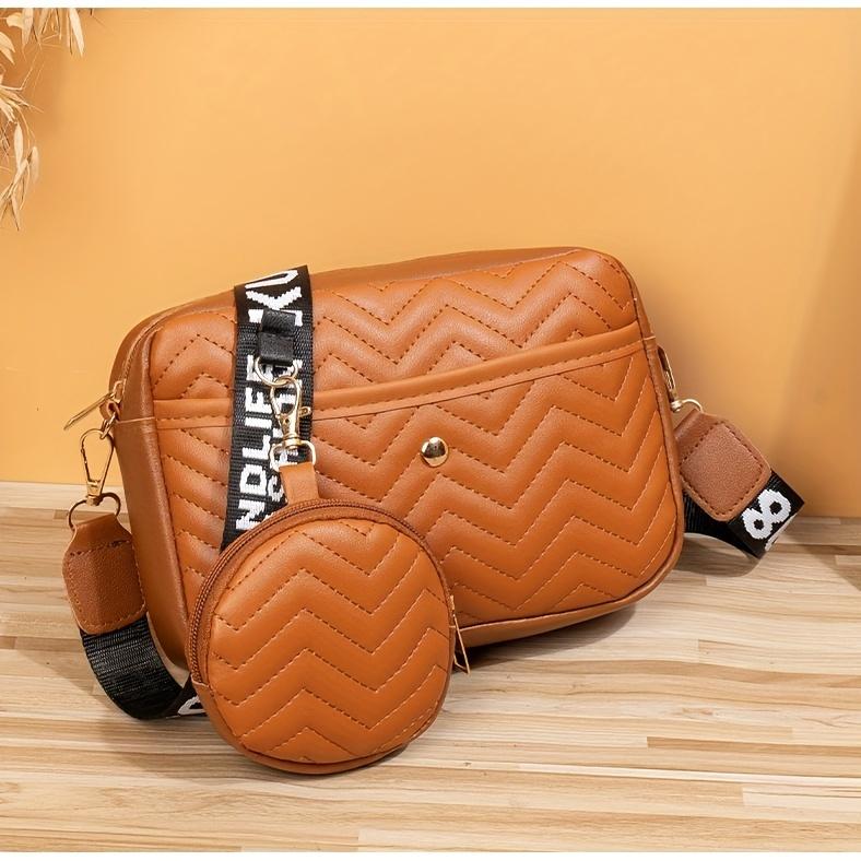 High-looking Fashionable Square Shoulder Bag Shoulder Bag Perfect Cross body Bag with A Round Coin Purse for Everyday Use
