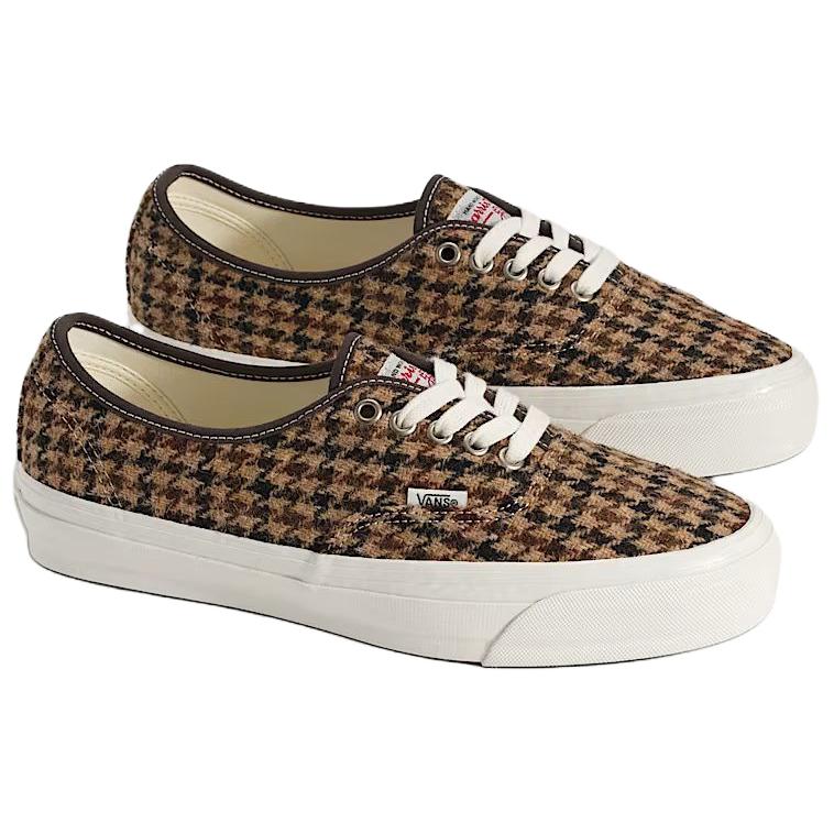 Vans Premium Authentic 'Harris Tweed Pack Brown' Sneakers VN000EBNBRO