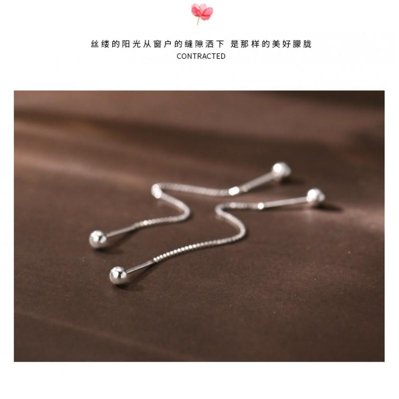 990 Ball Ohrhänger Damen Minimalistisch Quaste Ohr Manschette Stecker Elegant Geometrisch Creolen Mode OL Schmuck