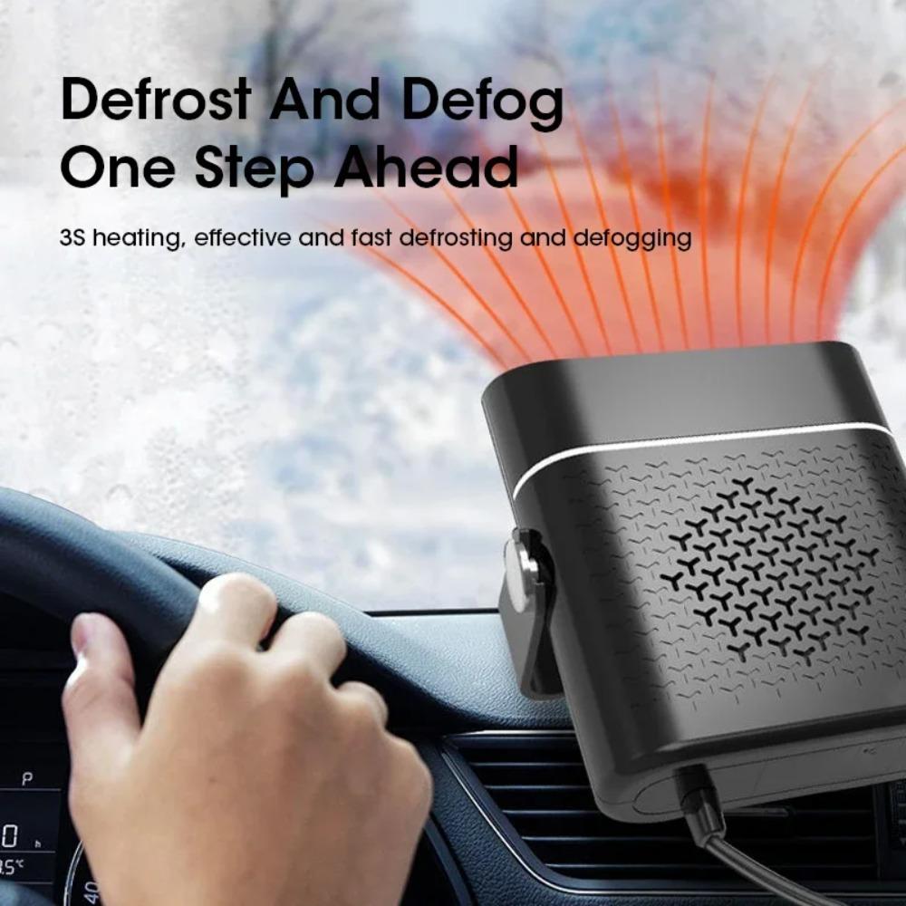 12V 24V Universal Car Heater Mini Defroster Defogger Windshield Heater For Winter Truck Windshield Heating And Warming 1 Pcs