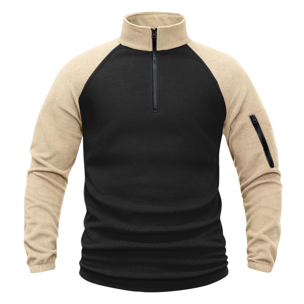 Men's Sweatshirt Loose Solid Color Outdoor Warm Breathable T-Shirt Top
