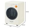 TEKNOS Mobile Ceramic Heater, White, TS-300