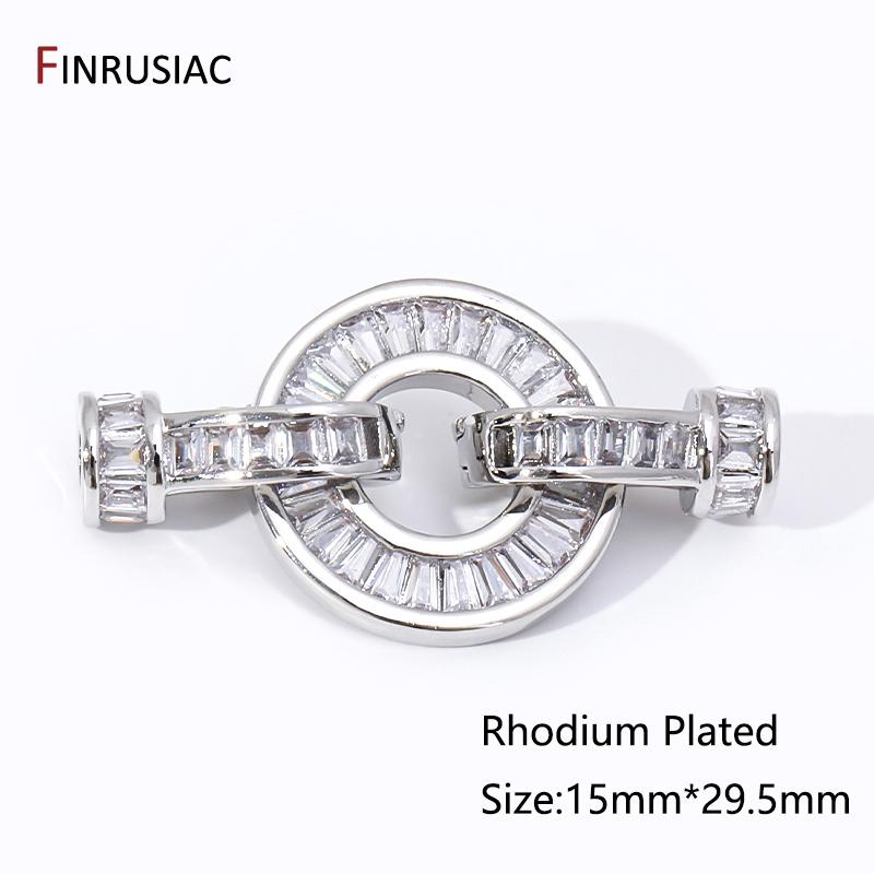 

Trendy 18K Gold Plated Brass Pearl Clasps Connector Fastener Lock Clasps For DIY Needlework Beading Jewelry Making Accessories