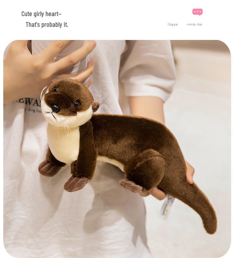 Adorable Realistic Otter Plush Toy - Children's Comfort Companion
