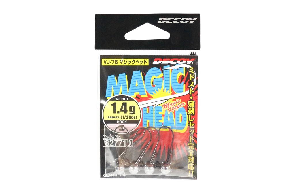 Decoy VJ-76 Jigová hlavička Magic Head Velikost háčku 3 , 1,4 gramu (7710)