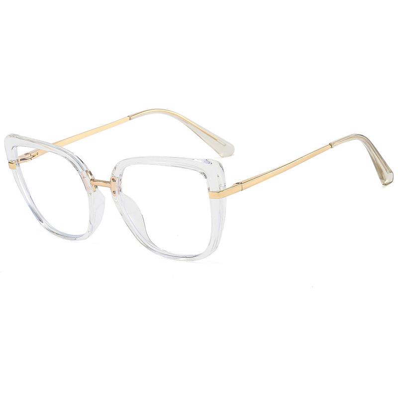 Anti-blue Light Glasses Metal Cat Eye Eyewear Women Men Daily Leisure Eyeglasses Blue Light Blocking Man Lady Computer Eyeglas