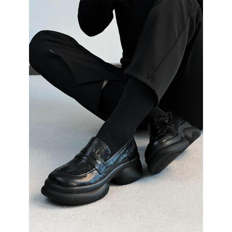 Mocassins pour femmes Printemps Style Britannique Slip-on Plateforme Chaussures Mary Jane Femme Chaussures Lolita Uniforme Jk Japonais Femmes