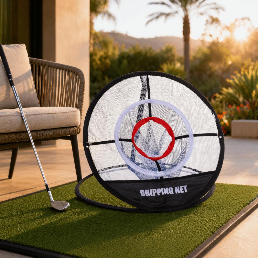 2pcs Catch Pocket Chipping Net Nylon Golf Practice Net Portable Golf Net Indoor