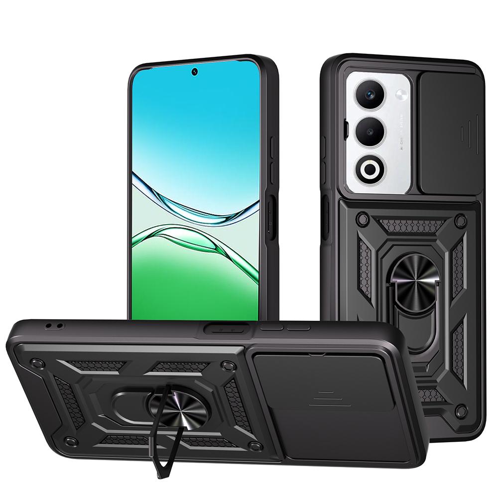 

Чохол-слайдер для камери для OPPO A5 5G A5X 4G Global Case Armor Кільце-тримач Підставка Захист Чохол для телефону OPPO A5X 4G Global чорний