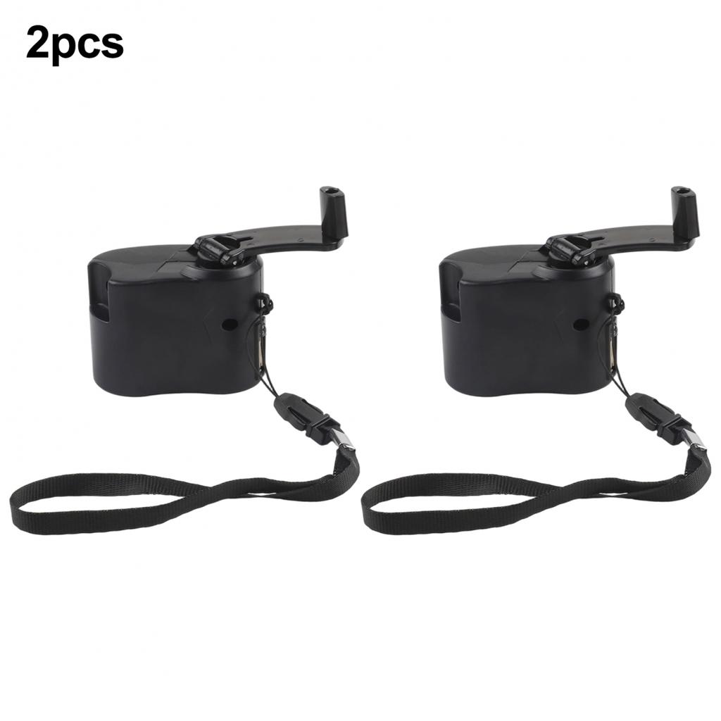 Hand Crank Charger Manual Dynamo USB Generator Easy To Carry