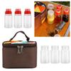 BBQ Organizer Tasche Tragbarer Picknickkorb Gewürze Würzglas Würzflaschen Set
