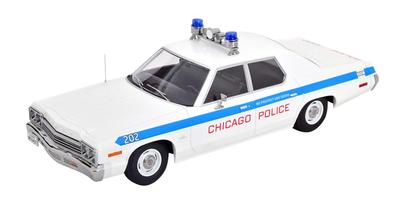Scala KK Dodge Monaco 1974 Polizia di Chicago prodotto finito 1/18