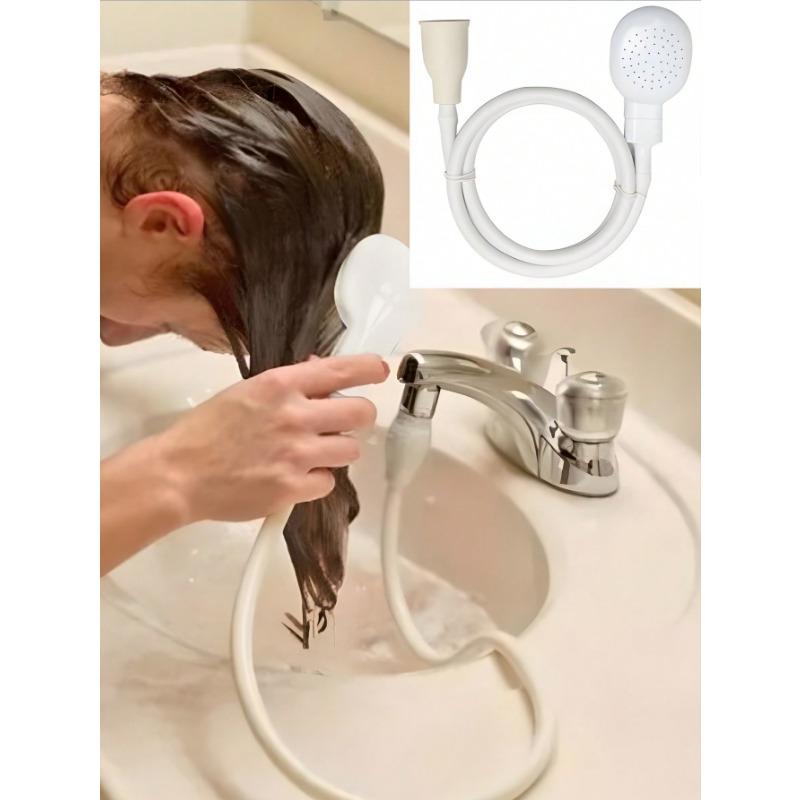 

1 шт. Многофункциональный набор распылителей для смесителя со шлангом 51,18 дюйма, простым в использовании адаптером для мытья волос, насадкой для душа для купания, подходит для смесителя для рта 0,86 дюйма,