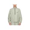 Fear of God Essentials Half-Zip Track Jacket With Shoulder Logo Unisex Jackets Sage FOG-FW20-191