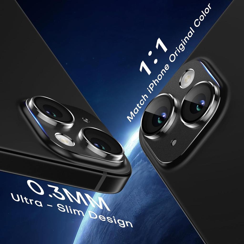 2-teiliges Kameraobjektiv-Schutzgehäuse für iPhone 15 Pro Max 14 Plus 13 Mini 12 11 15Pro 14Pro 13Pro 12Pro 11Pro Glasschutz Telefonzubehör