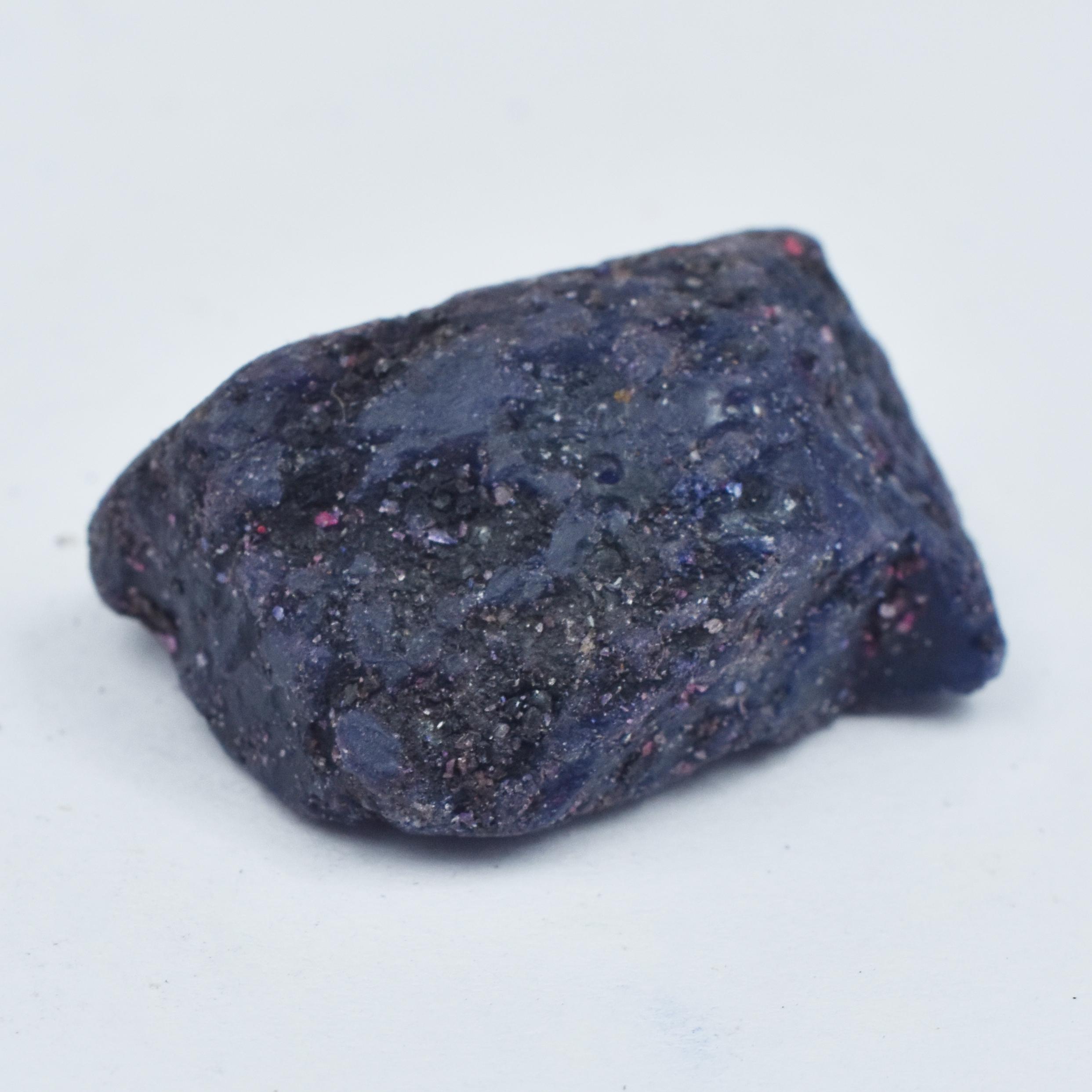 

Blue Sapphire Natural Rough Raw CERTIFIED 65.20 Ct Earth Mined Loose Gemstone AR-1845 25.9 mm approx синій