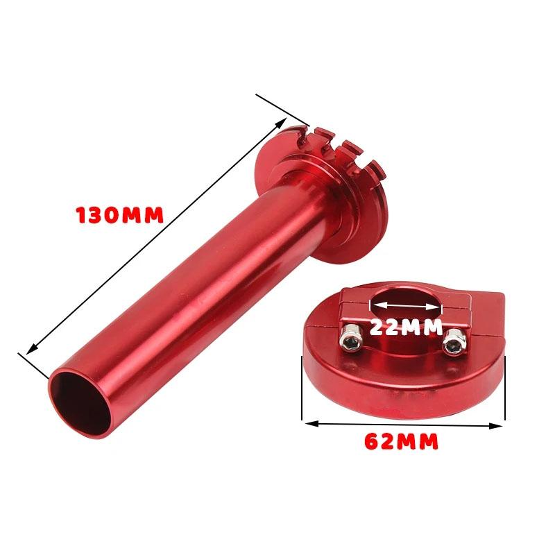 Moped Scooter Bike 22mm 7/8 Inch CNC Aluminum Accelerator Throttle Twist Grips Handlebars Universal For Multicolor Motorcycle Throttles 2