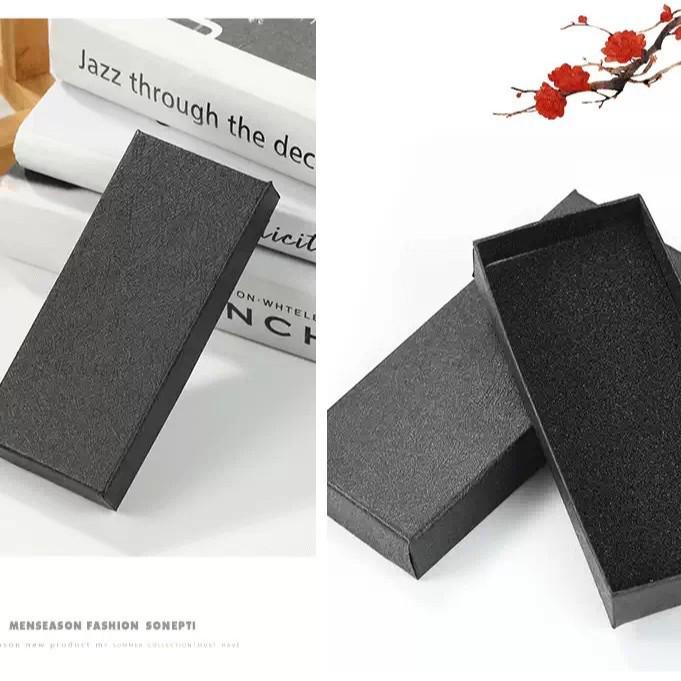 Large Black Rectangular Watch Gift Box with Built-in Sponge Pad