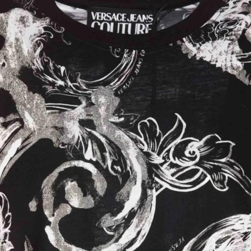 Versace Jeans Couture eye-catching men's allover wcolor t-shirt - Size: XXL