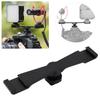 YELANGU Dual Cold Shoe Extension Bar Camera Mount Bracket for Fill Light Microphone Camera