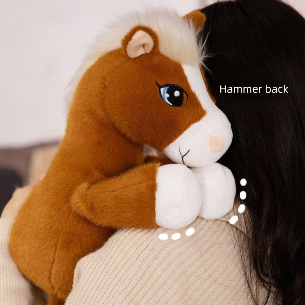 Long Tail Horse Plush Toys with Mane Cartoon Horse Stuffed Toy  Easter Gifts