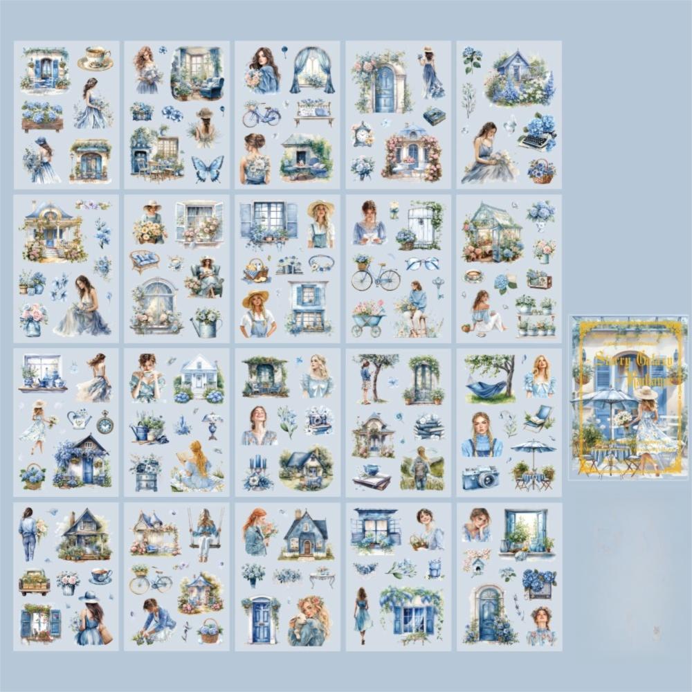 

20 шт./упак. Вырезанные тематические наклейки для блокнота, скрапбукинга, DIY-дневника, альбома Style A