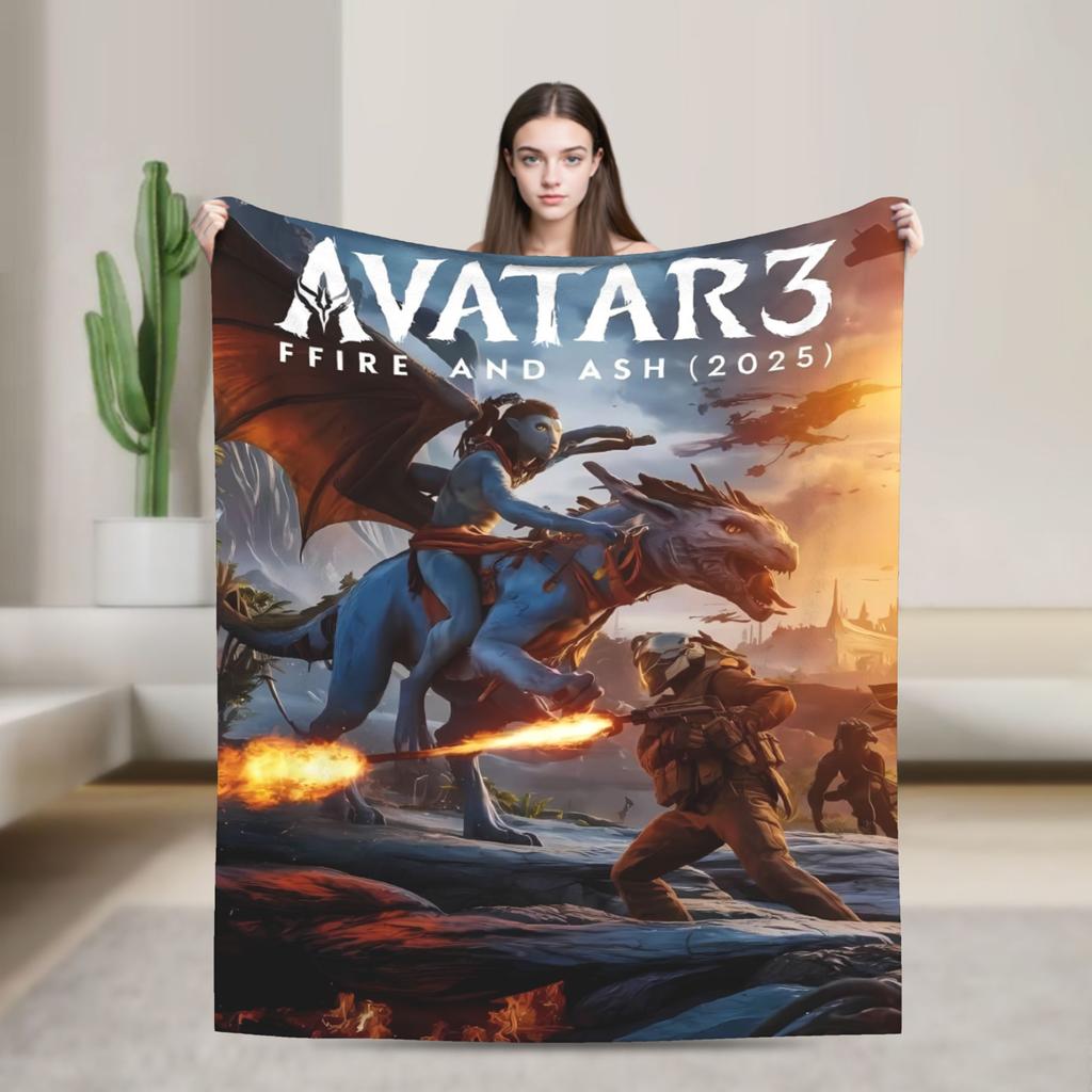 Avatar 2025 Blanket  Super Warm Funny Plush Throw Blanket For Kids Adult Living Room Flannel Bedspread Bed Cover