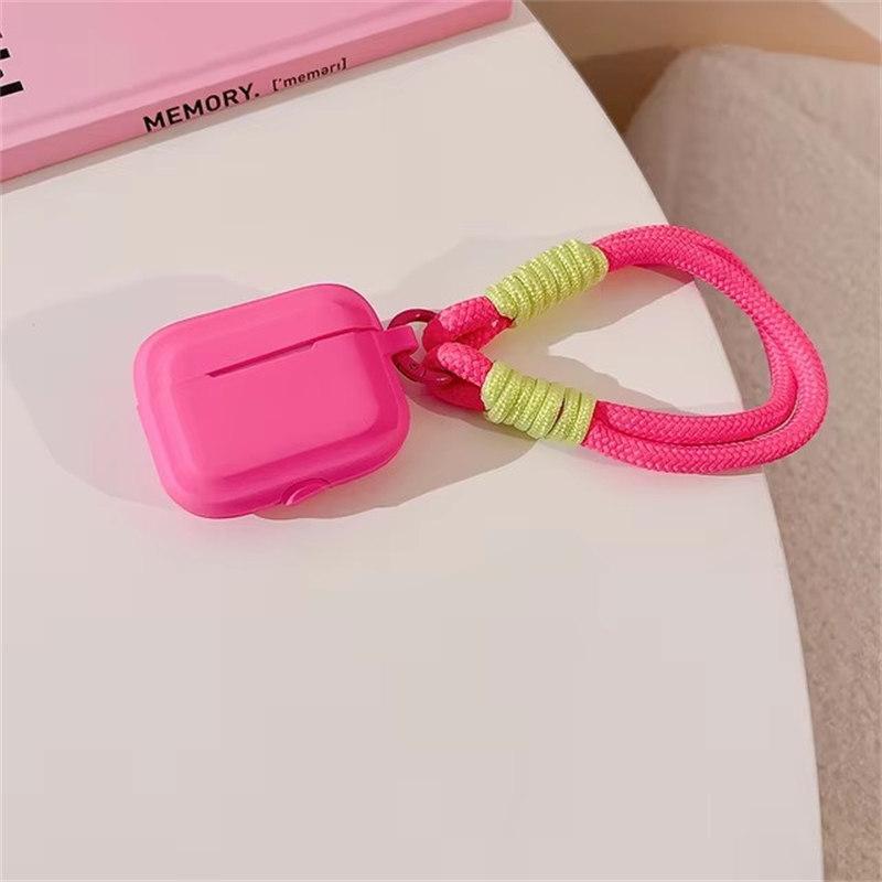 Case for Apple AirPods 1 2 Pro 3rd Generation Case Cute with Strap Fundas Earpods Soft Cover for AirPods Pro 2 Case Silicone