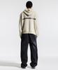 CREAM SODA LAB Cl Washed Graphic Jacquard Hoodie Knit Beige