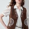 Women's Lyocell Linen Paisley Vest