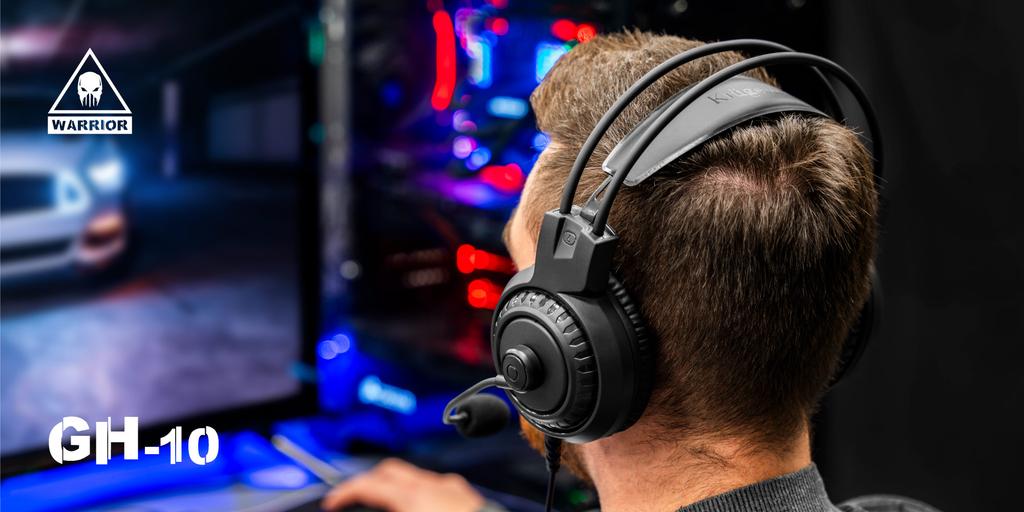 Kruger&Matz GH-10 wired USB gaming headphones with microphone