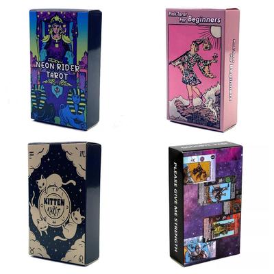 Neon Cat-Themed Tarot Card Set