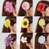 Simulation 3D Printing Polyester Flower Hair Accessories, Summer Sweet DIY Simulation Flower Hairpin Head Accessories