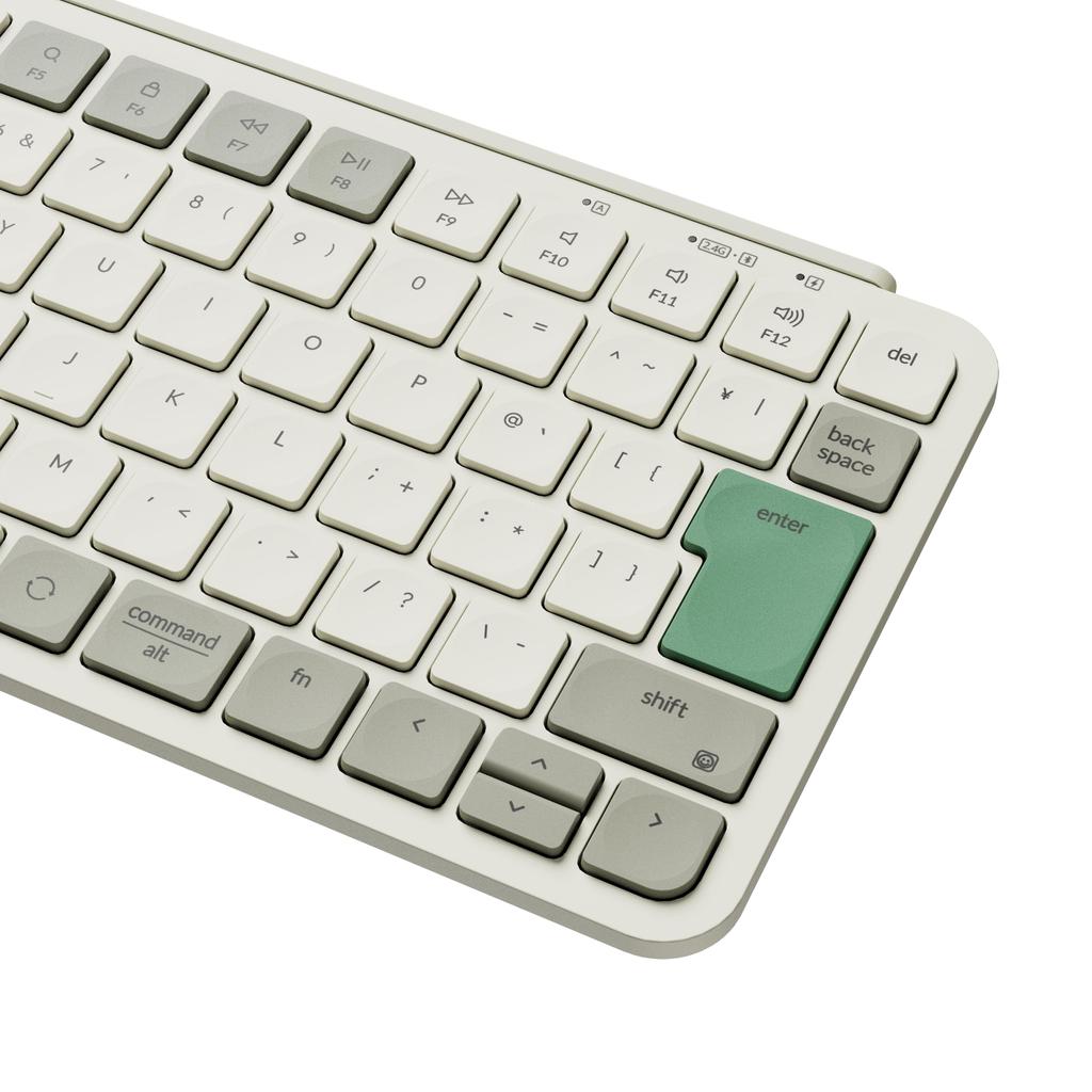 Keychron B1 Pro Wireless ZMK Scissor Long Battery Compatible with and Linux Green Kana JIS Ultra-Slim Keyboard, Customizable, Switches, 2.4