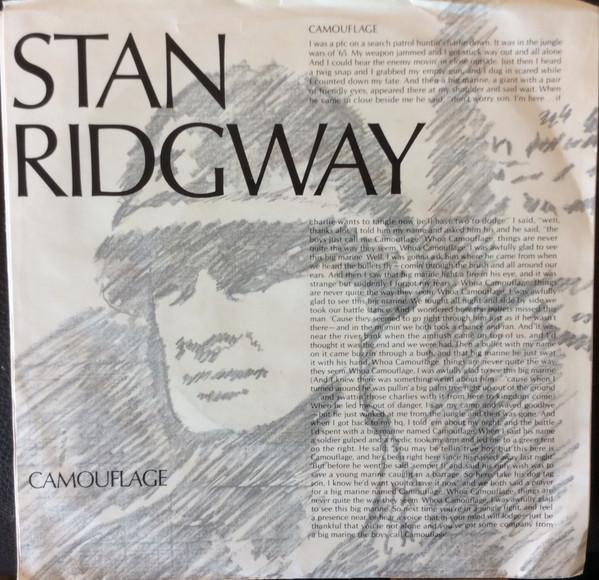

7inch Record STAN RIDGWAY - Camouflage IRS52875 I.R.S. Records 1986 Canada Rock Used