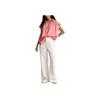 Polo Ralph Lauren Solid Color Logo Embroidered Polo Collar Short Sleeve Shirt Women Shirts Pink-Salmon 211935131-002