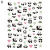 Niedlichen Panda Blatt Design Nagel Aufkleber Dekorative Paste Leicht Selbst-Adhesive DIY Papier Nail art Aufkleber Nagel